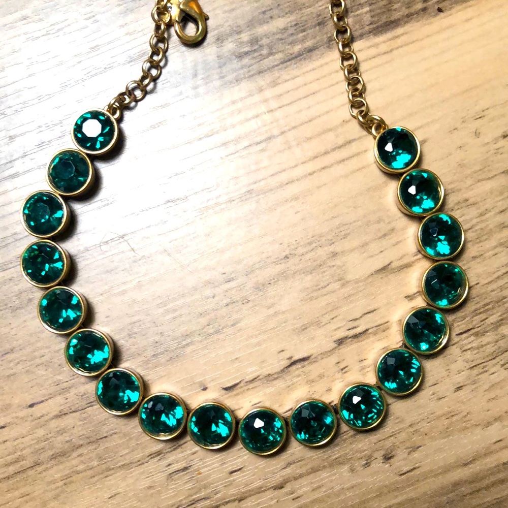 J.Crew Emerald Green Collar Necklace